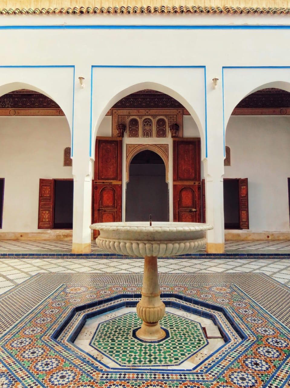 Buy tickets for Bahia Palace in Marrakech to explore stunning Moroccan architecture, carved cedar wood, and beautiful Andalusian gardens