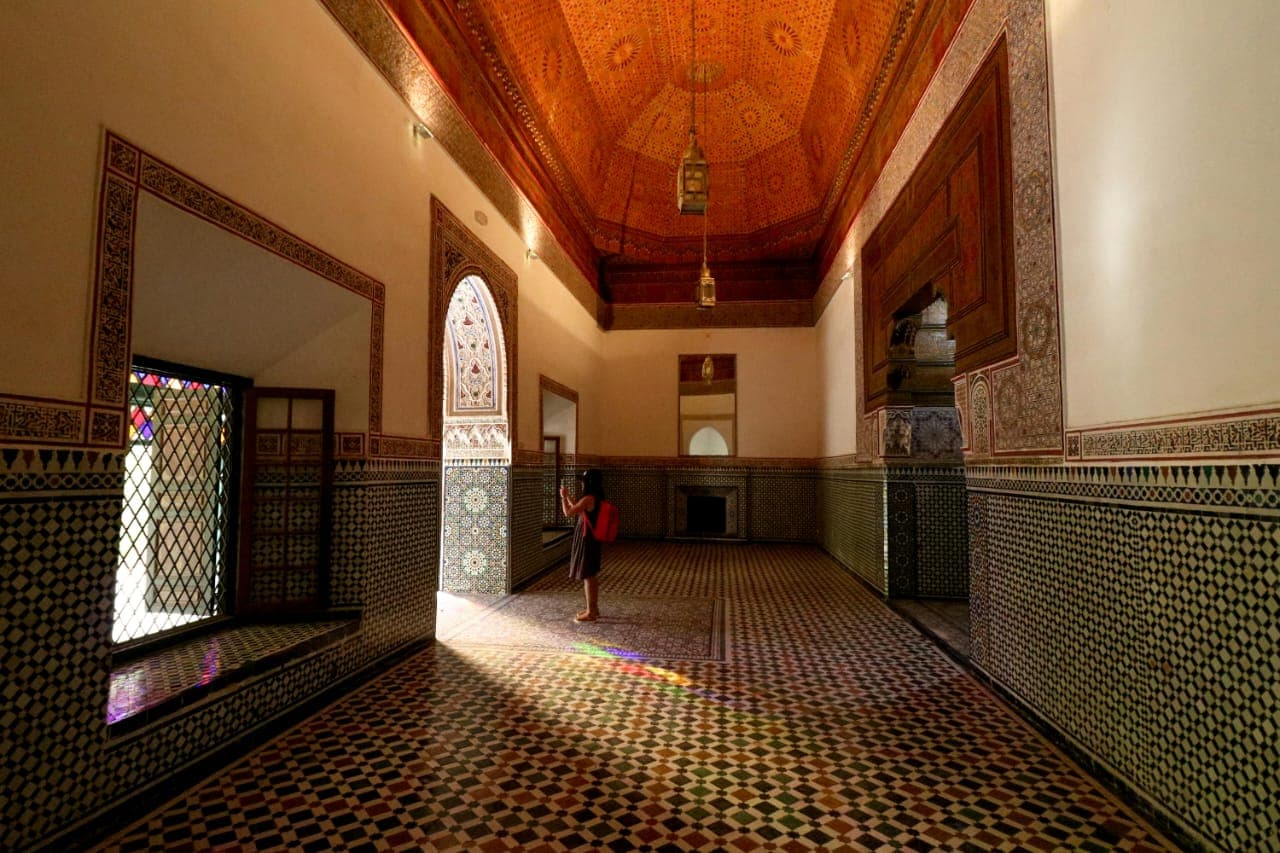 Buy tickets for Bahia Palace in Marrakech to explore stunning Moroccan architecture, carved cedar wood, and beautiful Andalusian gardens